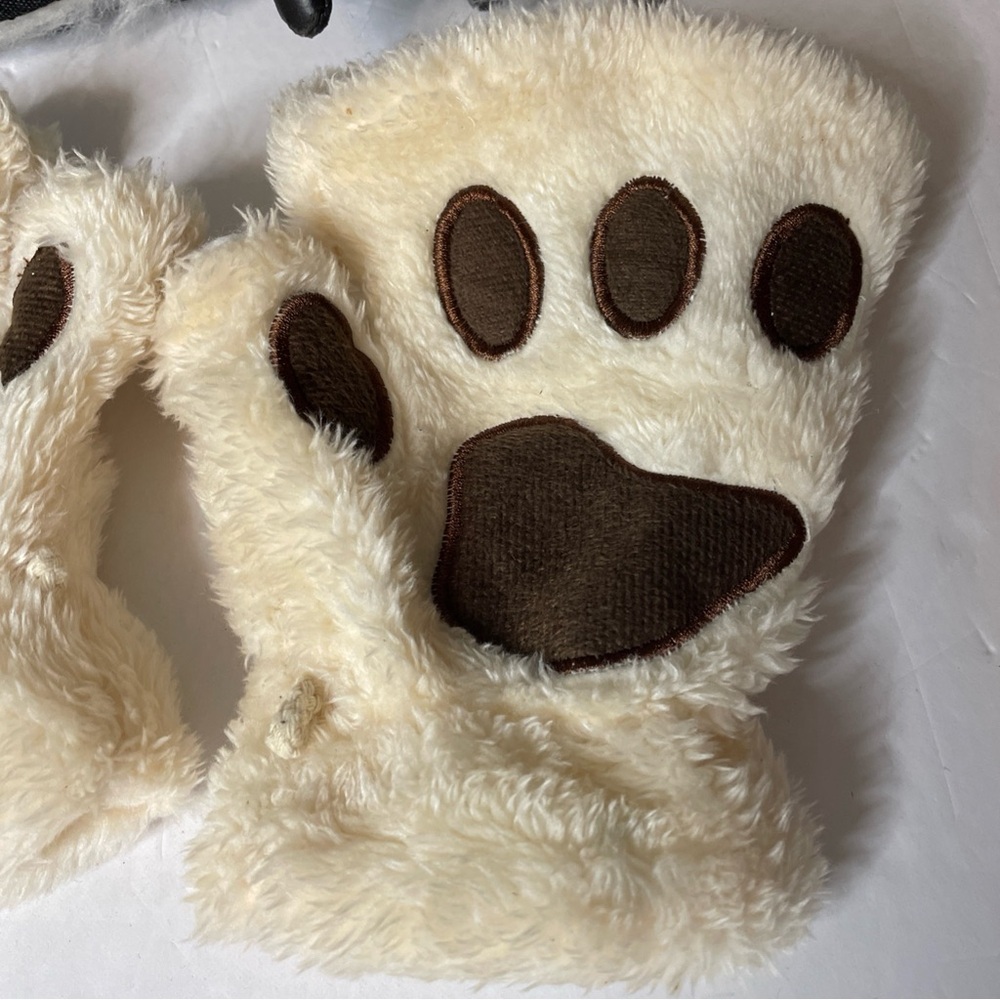 Giant Panda Head, Slipper Claw Feet And Paw Mittens Costume Cosplay Halloween - Picture 12 of 14